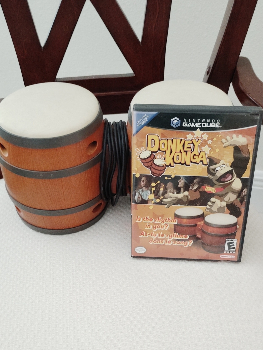 Donkey Konga Game With Bongos